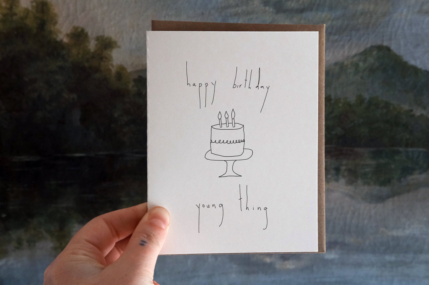 Happy Birthday Young Thing Greeting Card