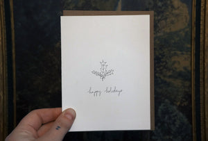 Christmas Holly Greeting Card